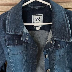 Dark denim jacket size 7-8 excellent condition